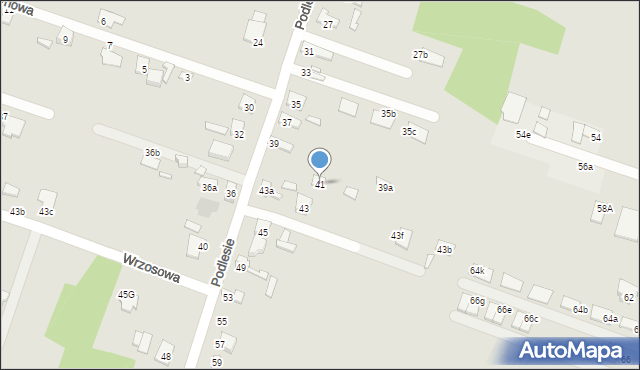 Starachowice, Podlesie, 41, mapa Starachowic