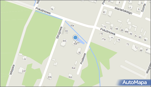 Starachowice, Podlesie, 82a, mapa Starachowic