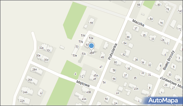 Stare Babice, Pohulanka, 49A, mapa Stare Babice