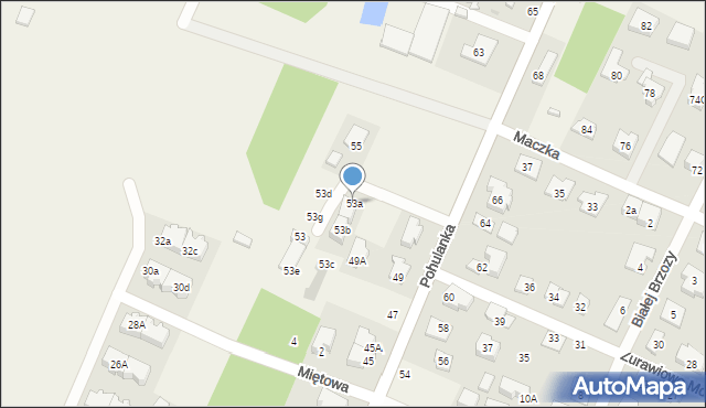 Stare Babice, Pohulanka, 53a, mapa Stare Babice