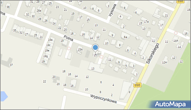 Stare Babice, Polna, 15, mapa Stare Babice