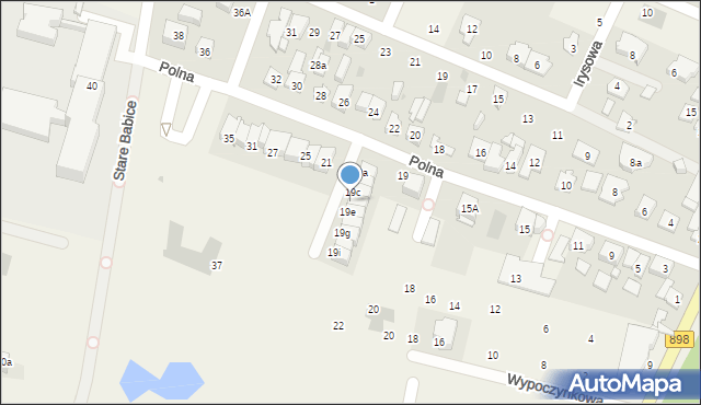 Stare Babice, Polna, 19d, mapa Stare Babice