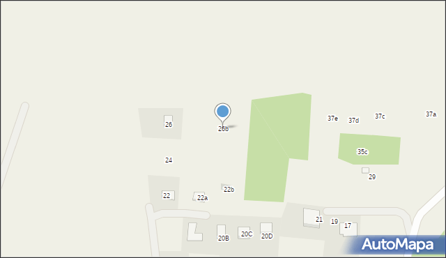 Stare Krasnodęby, Podgórna, 26b, mapa Stare Krasnodęby