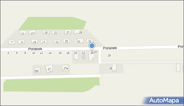 Stare Lipiny, Poranek, 24, mapa Stare Lipiny