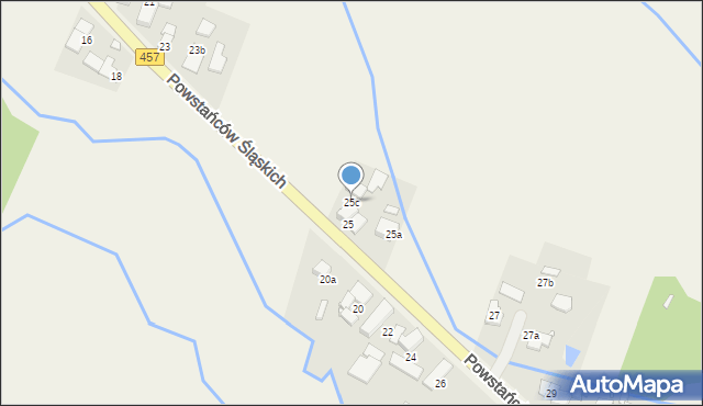 Stare Siołkowice, Powstańców Śląskich, 25c, mapa Stare Siołkowice