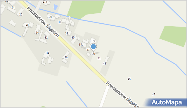 Stare Siołkowice, Powstańców Śląskich, 39, mapa Stare Siołkowice