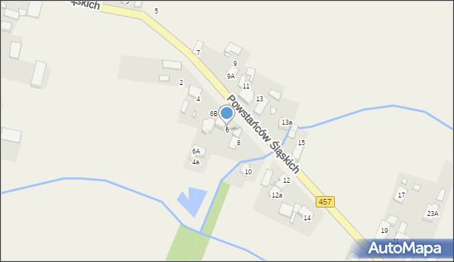 Stare Siołkowice, Powstańców Śląskich, 6, mapa Stare Siołkowice