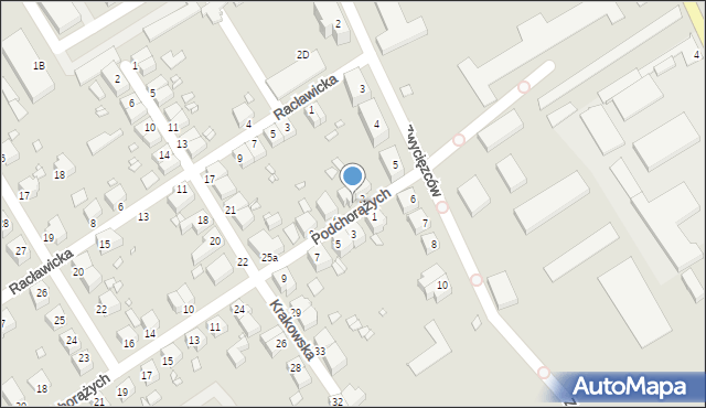 Stargard, Podchorążych, 4, mapa Stargard