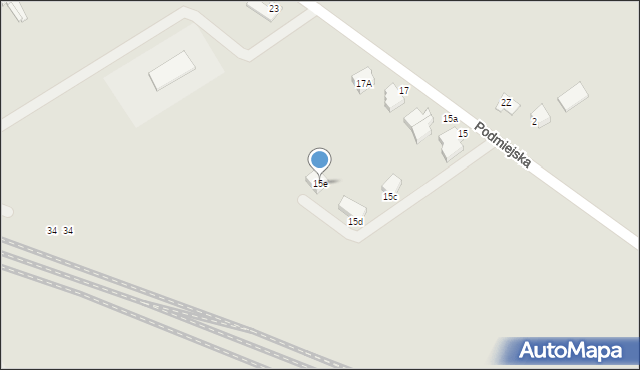 Stargard, Podmiejska, 15e, mapa Stargard