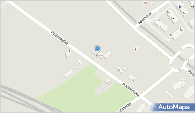 Stargard, Podmiejska, 2p, mapa Stargard