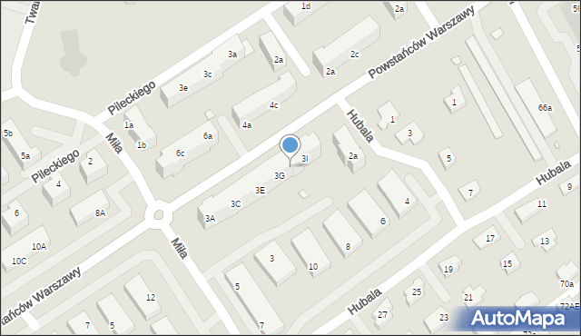 Stargard, Powstańców Warszawy, 3H, mapa Stargard