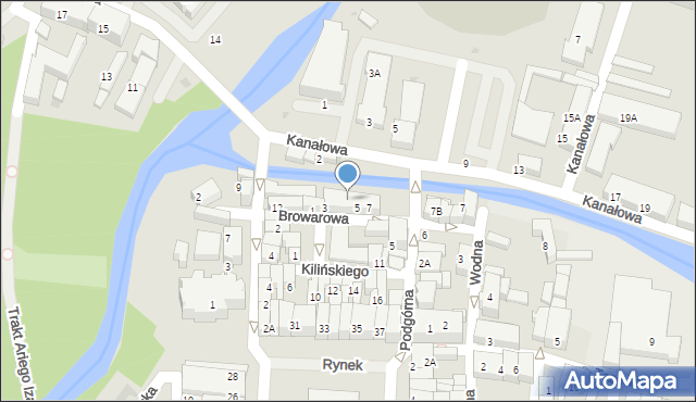 Starogard Gdański, Podgórna, 5a, mapa Starogard Gdański