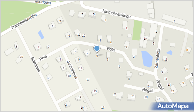 Starogard Gdański, Pola Wincentego, 5, mapa Starogard Gdański