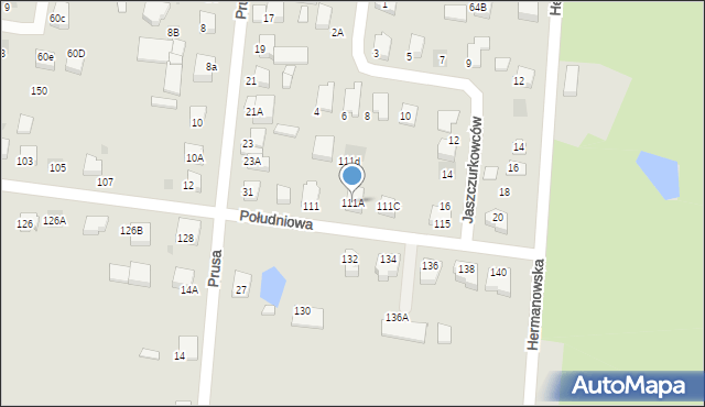 Starogard Gdański, Południowa, 111A, mapa Starogard Gdański
