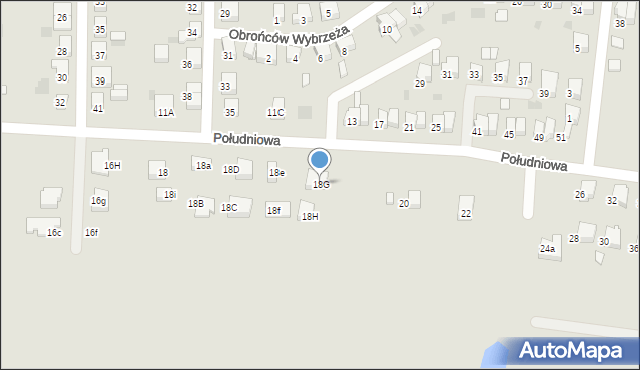 Starogard Gdański, Południowa, 18G, mapa Starogard Gdański