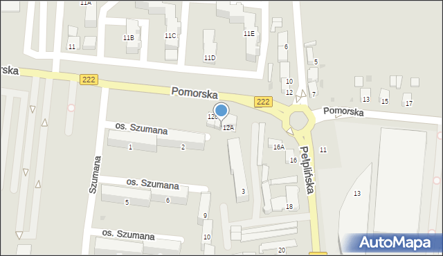 Starogard Gdański, Pomorska, 12B, mapa Starogard Gdański