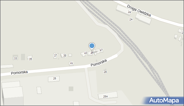 Starogard Gdański, Pomorska, 45, mapa Starogard Gdański