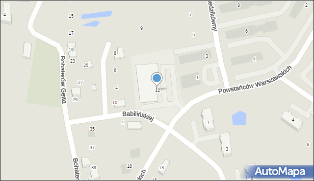Starogard Gdański, Powstańców Warszawskich, 12, mapa Starogard Gdański
