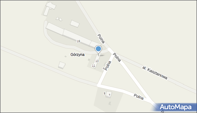 Starościn, Polna, 17, mapa Starościn