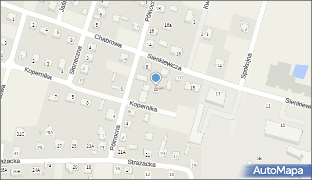 Staroźreby, Północna, 10, mapa Staroźreby