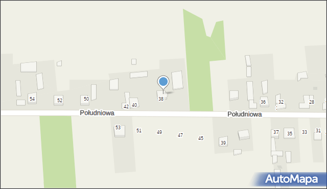 Stary Cykarzew, Południowa, 44, mapa Stary Cykarzew