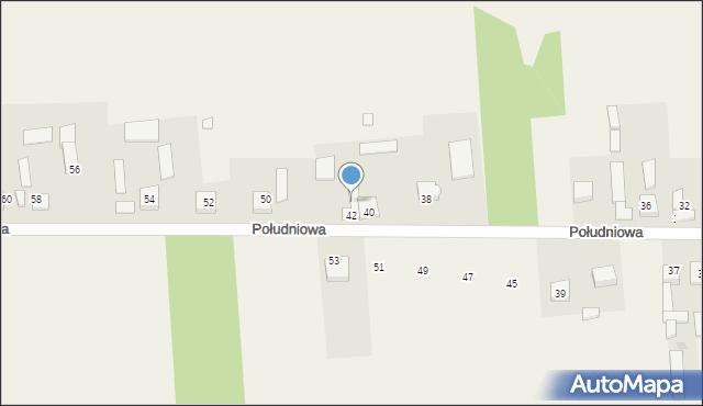 Stary Cykarzew, Południowa, 48, mapa Stary Cykarzew