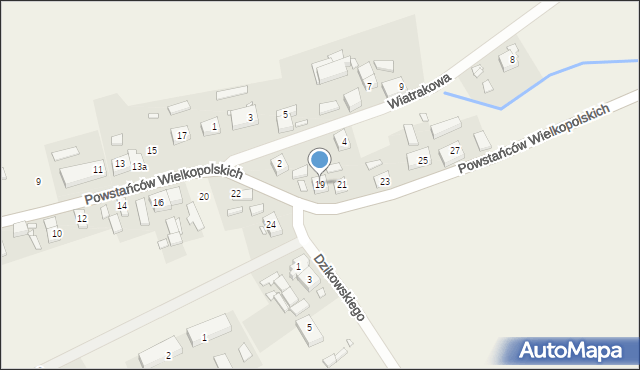 Stary Tomyśl, Powstańców Wielkopolskich, 19, mapa Stary Tomyśl