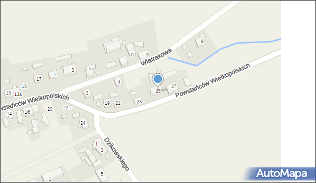 Stary Tomyśl, Powstańców Wielkopolskich, 25, mapa Stary Tomyśl