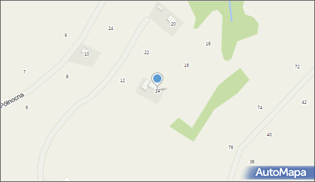 Staszkówka, Północna, 14, mapa Staszkówka