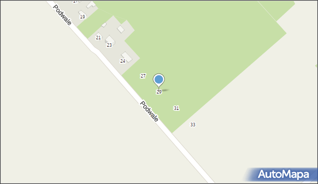 Staw Kunowski, Podwale, 29, mapa Staw Kunowski