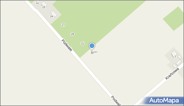 Staw Kunowski, Podwale, 33, mapa Staw Kunowski