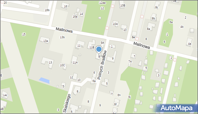 Stefanowo, Polnych Bratków, 4, mapa Stefanowo