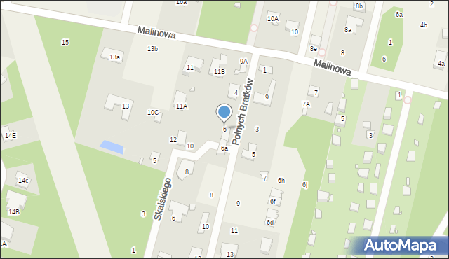 Stefanowo, Polnych Bratków, 6, mapa Stefanowo