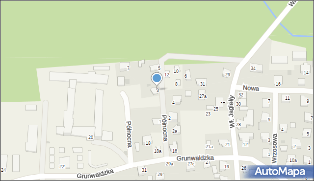 Stegna, Północna, 3, mapa Stegna