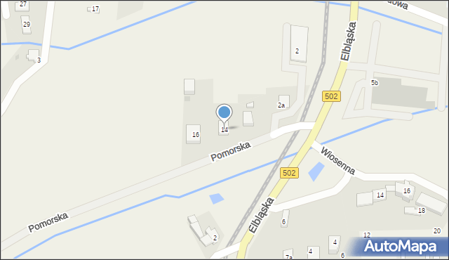 Stegna, Pomorska, 14, mapa Stegna