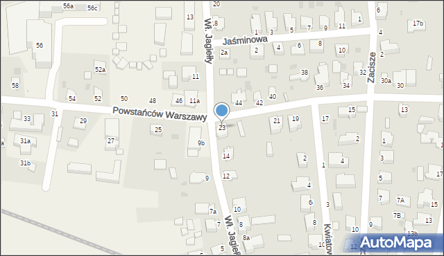 Stegna, Powstańców Warszawy, 23, mapa Stegna