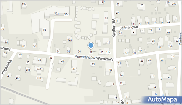 Stegna, Powstańców Warszawy, 48, mapa Stegna
