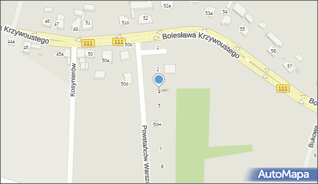 Stepnica, Powstańców Warszawskich, 4, mapa Stepnica