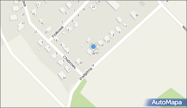 Stęszew, Podgórna, 16, mapa Stęszew