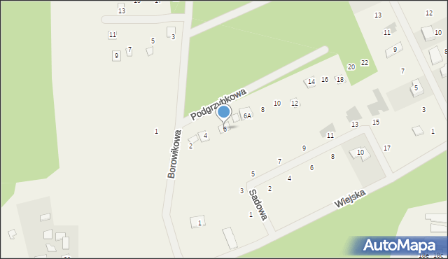 Stęszewko, Podgrzybkowa, 6, mapa Stęszewko