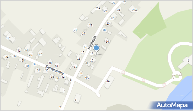 Stężyca, Podwale, 12A, mapa Stężyca