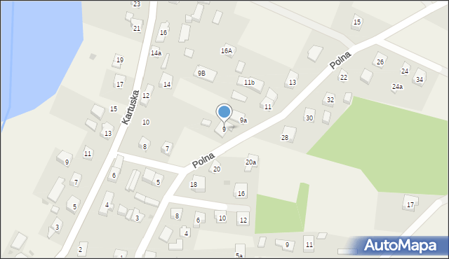 Stężyca, Polna, 9, mapa Stężyca