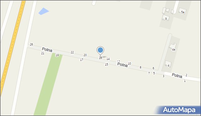 Stojadła, Polna, 16, mapa Stojadła