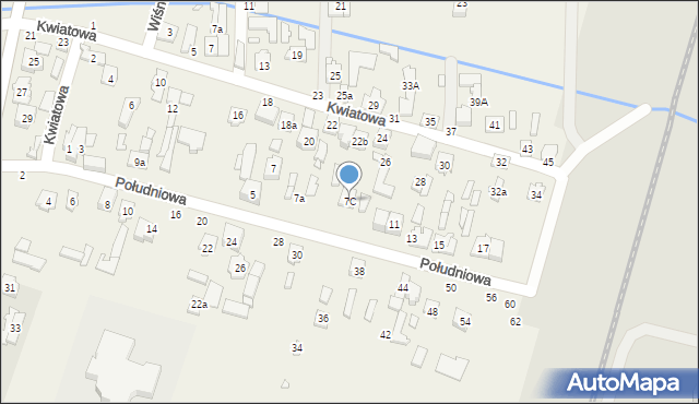 Stojadła, Południowa, 7C, mapa Stojadła