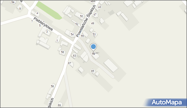 Stradunia, Powstańców Śląskich, 59, mapa Stradunia