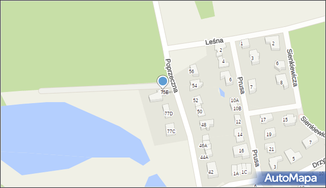 Straszyn, Poprzeczna, 77e, mapa Straszyn