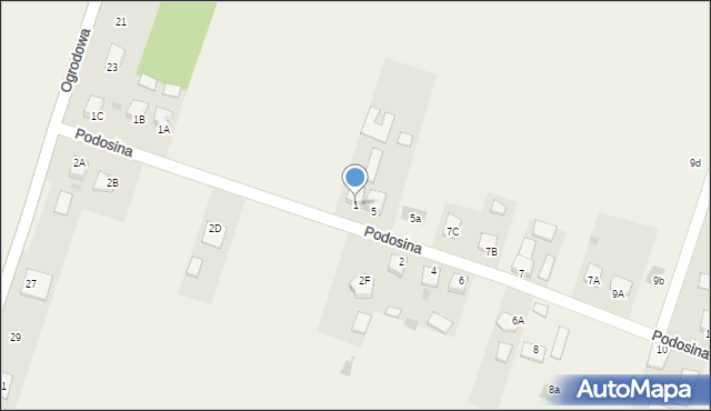 Strawczyn, Podosina, 1, mapa Strawczyn