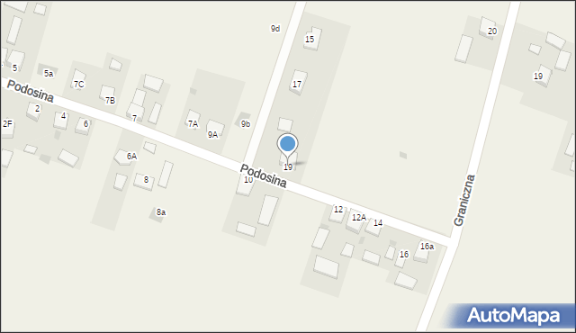 Strawczyn, Podosina, 19, mapa Strawczyn