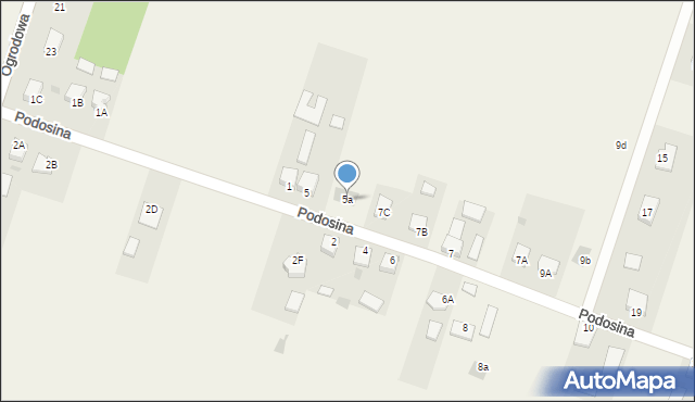 Strawczyn, Podosina, 5a, mapa Strawczyn