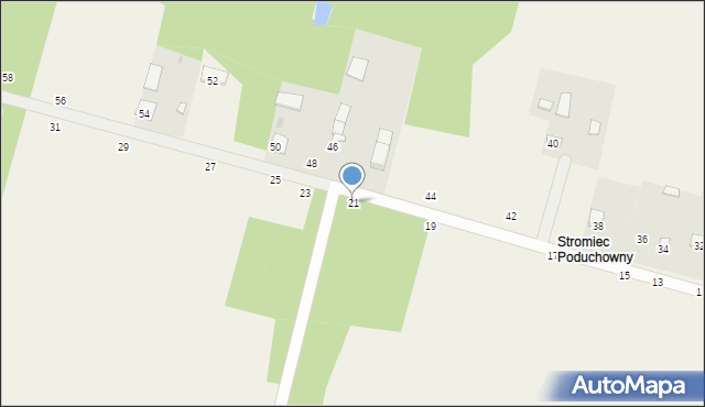 Stromiec, Poświętna, 21, mapa Stromiec